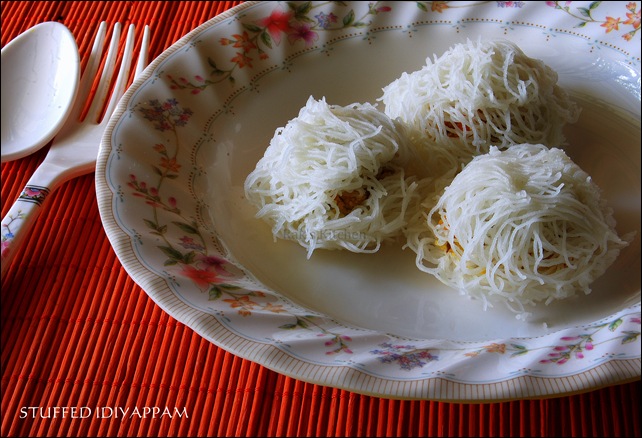 vegetable stuffed idiyappam